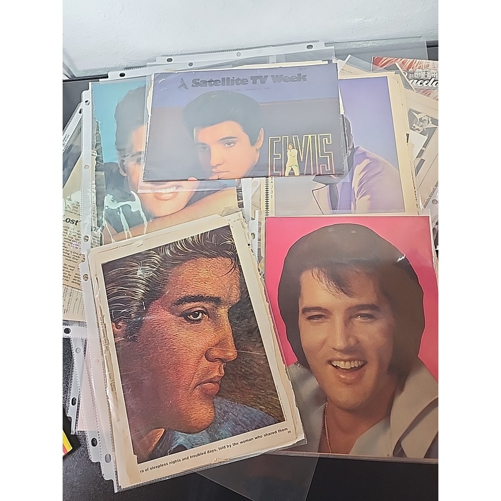 Vintage Elvis Presley Newspaper, Tabloids, Magazines Memorabilia Clippings